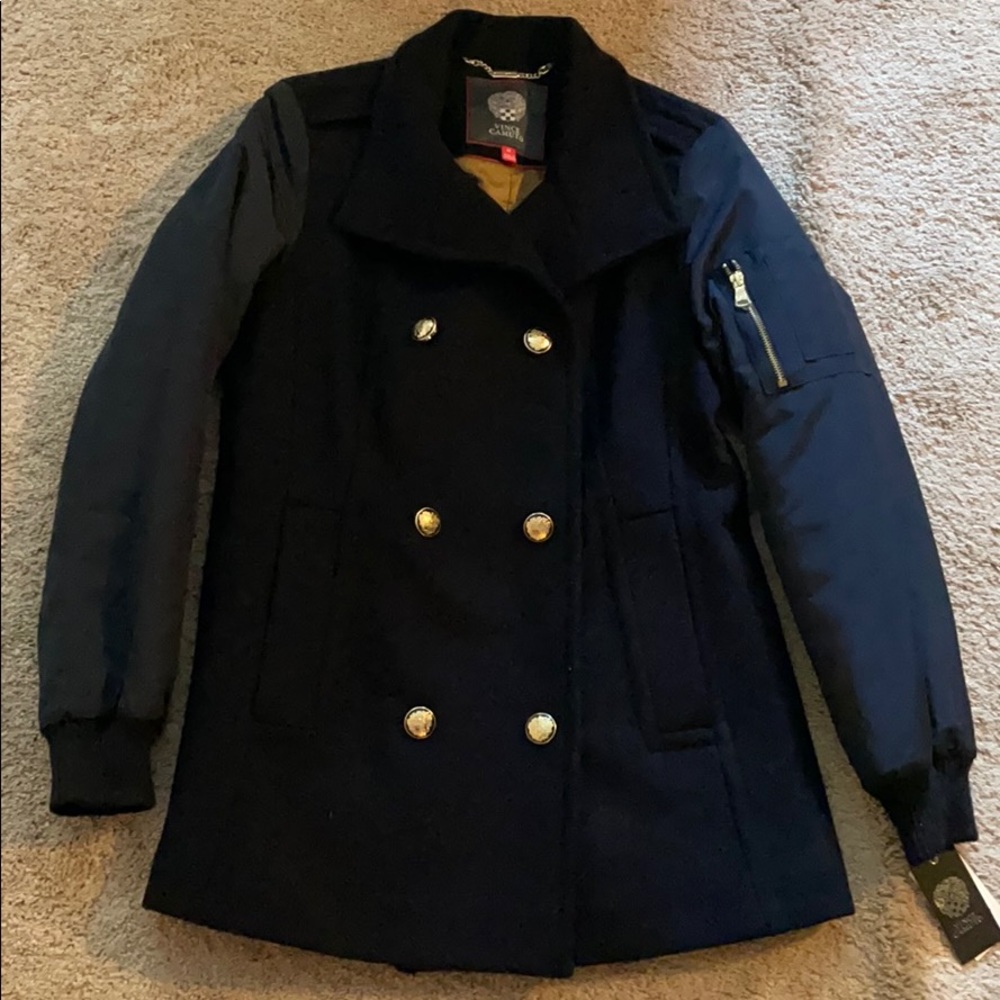 Brand New Vince Camuto Peacoat Bomber Navy size M